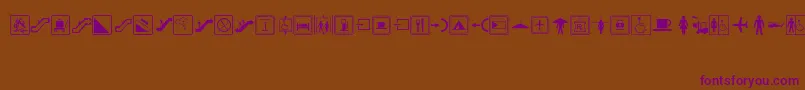 Шрифт SignsRegular – фиолетовые шрифты на коричневом фоне