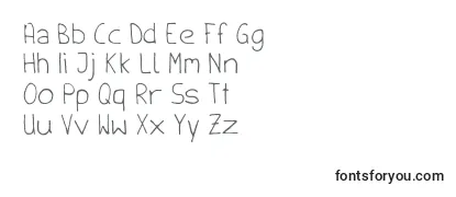 Handschrift -fontin tarkastelu