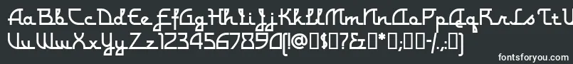 Шрифт Montereypopsicle – белые шрифты