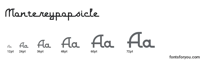 Montereypopsicle Font Sizes