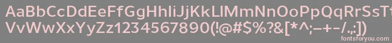 UnimanDemibold Font – Pink Fonts on Gray Background