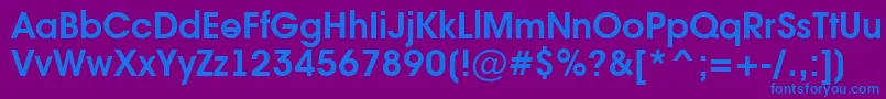 AAvanteintBold Font – Blue Fonts on Purple Background