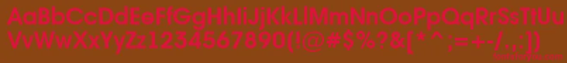 AAvanteintBold Font – Red Fonts on Brown Background