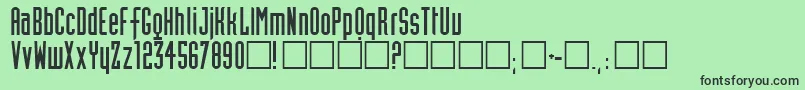 Neutworegular Font – Black Fonts on Green Background