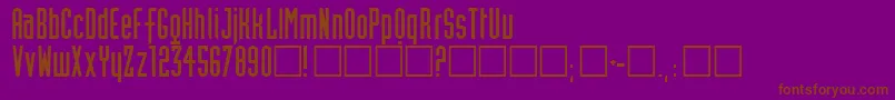 Neutworegular Font – Brown Fonts on Purple Background