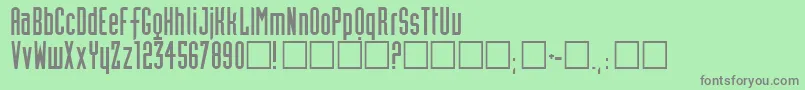 Neutworegular Font – Gray Fonts on Green Background