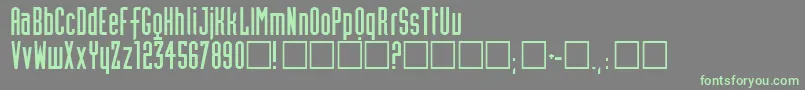 Neutworegular Font – Green Fonts on Gray Background