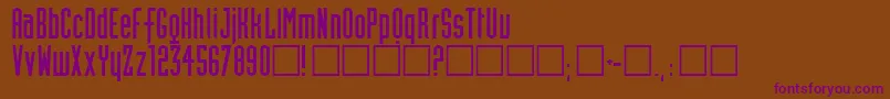 Шрифт Neutworegular – фиолетовые шрифты на коричневом фоне