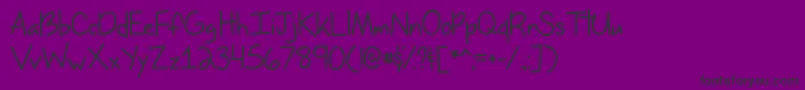 MissIssippiTtf Font – Black Fonts on Purple Background