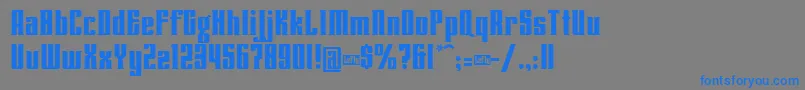 Lenteroos Font – Blue Fonts on Gray Background