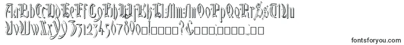 GlastonburyShadow-Schriftart – Schriftarten, die mit G beginnen