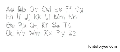 DrawnFacesOnMaLetters Font
