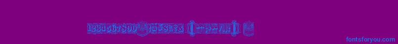 Silverlanddecoc Font – Blue Fonts on Purple Background