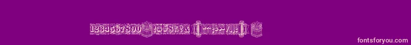 Silverlanddecoc Font – Pink Fonts on Purple Background