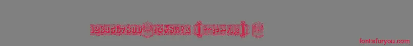 Silverlanddecoc Font – Red Fonts on Gray Background