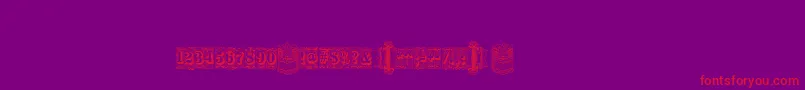 Silverlanddecoc Font – Red Fonts on Purple Background