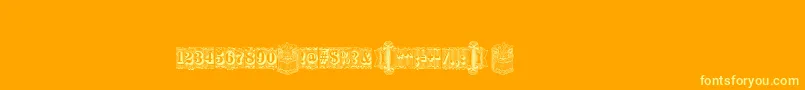 Weitere Informationen zur Silverlanddecoc-Schriftart Silverlanddecoc-Schriftart – Gelbe Schriften auf orangefarbenem Hintergrund