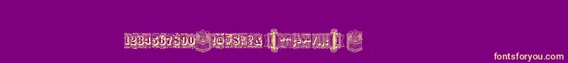 Silverlanddecoc Font – Yellow Fonts on Purple Background