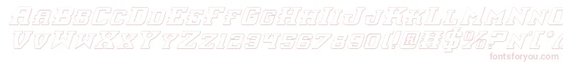 Fonte InterceptorShadowItalic – fontes cor-de-rosa