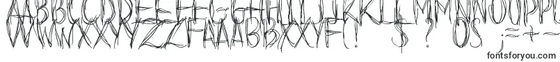 Шрифт BeforeIFallDemo – нечеткие шрифты