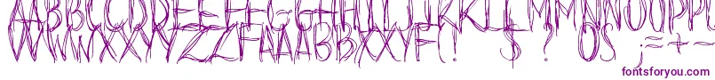 BeforeIFallDemo Font – Purple Fonts on White Background