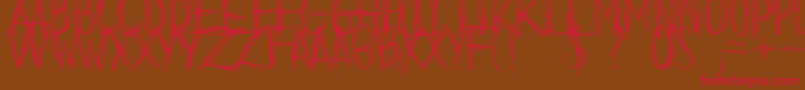BeforeIFallDemo Font – Red Fonts on Brown Background