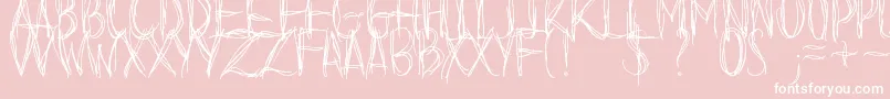 BeforeIFallDemo Font – White Fonts on Pink Background