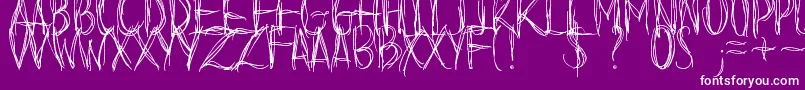 BeforeIFallDemo Font – White Fonts on Purple Background