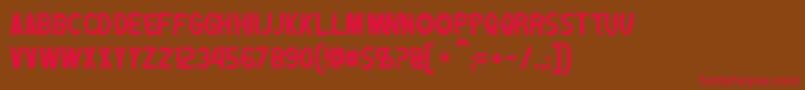 Jumpman Font – Red Fonts on Brown Background