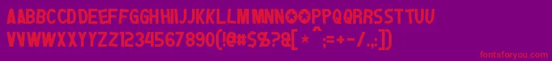 Lisätietoja Jumpman-fontista Jumpman-fontti – punaiset fontit violetilla taustalla