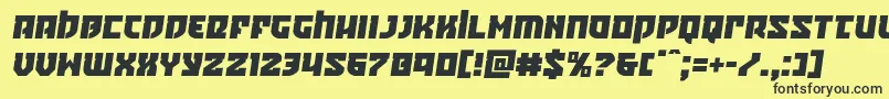 Crazyivansemital Font – Black Fonts on Yellow Background