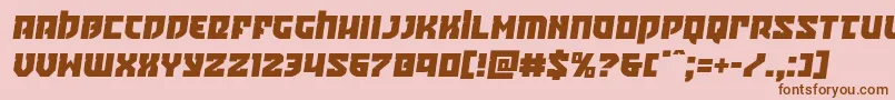 Crazyivansemital Font – Brown Fonts on Pink Background