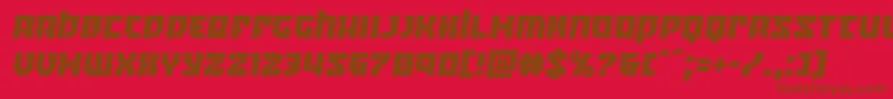 Crazyivansemital Font – Brown Fonts on Red Background