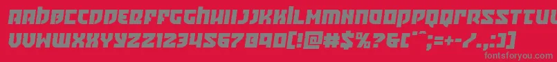 Crazyivansemital Font – Gray Fonts on Red Background