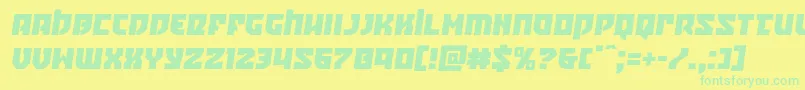 Crazyivansemital Font – Green Fonts on Yellow Background