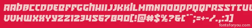 Crazyivansemital Font – Pink Fonts on Red Background