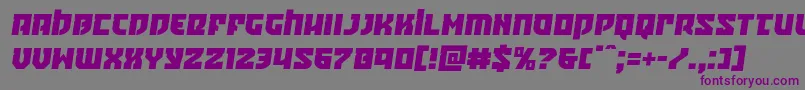 Crazyivansemital Font – Purple Fonts on Gray Background