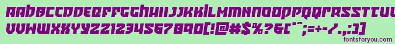 Crazyivansemital Font – Purple Fonts on Green Background