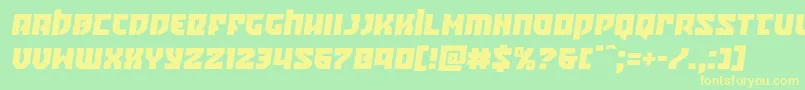 Crazyivansemital Font – Yellow Fonts on Green Background