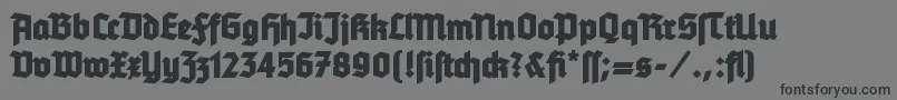 TannenbergBold Font – Black Fonts on Gray Background