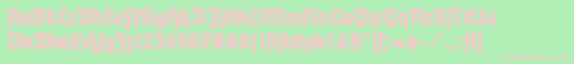 TannenbergBold Font – Pink Fonts on Green Background