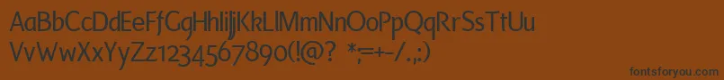 Laser Font – Black Fonts on Brown Background