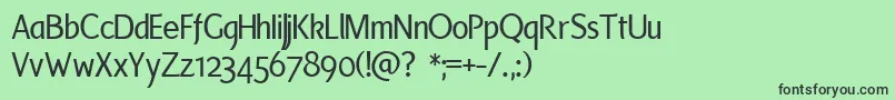 Laser Font – Black Fonts on Green Background