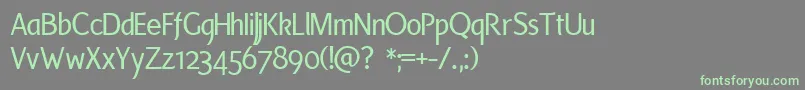 Laser Font – Green Fonts on Gray Background