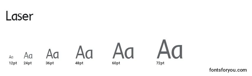 Laser Font Sizes