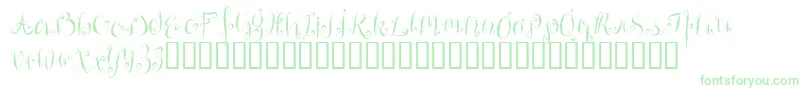 HousemaidAlternate-Schriftart – Grüne Schriften