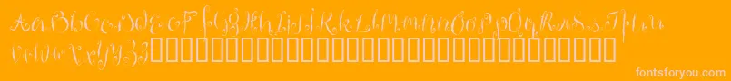 More about HousemaidAlternate Font HousemaidAlternate Font – Pink Fonts on Orange Background