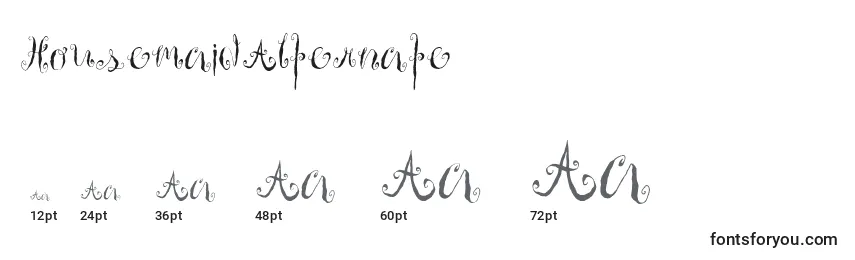 HousemaidAlternate Font Sizes