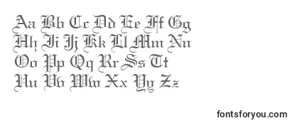 Review of the Gothic57Normal Font