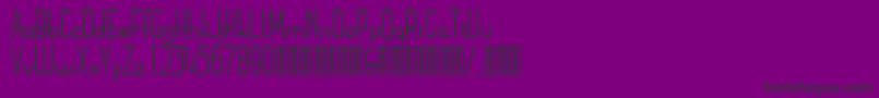 Czcionka ArsinoeDemo – czarne czcionki na fioletowym tle